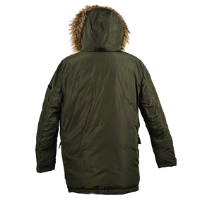 Primera pluma de pato de invierno de ganso chaqueta con capucha de los hombres - Product Image 2