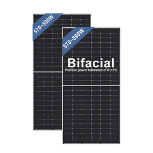 Paneles Solares de Alta Calidad de 500w 485w 480w 460w 450w, Módulo Bifacial Tipo N, Panel Fotovoltaico de Doble Vidrio, Paneles Solares Totalmente Negativos - Product Image 2