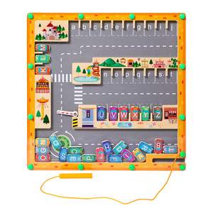 2025 Trẻ Em Câu Đố Hội Đồng Quản Trị Trò Chơi Từ Mê Cung Bàn Đồ Chơi Bằng Gỗ Cho Đầu Bảng Chữ Cái Nhận Thức Giáo Dục Ghép Nối Hội Đồng Quản Trị - Product Image 1