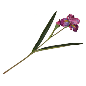 Fleur artificielle iris à longue tige, matière décorative douce pour vitrine, extérieur, hall, jardin, arrangement floral - Product Image 5