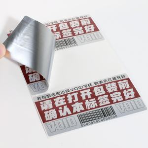 Fabrication 25 #   50 #   Autocollant de sécurité avec logo personnalisé, étiquette VOID, sceau anti-effraction, autocollant de garantie - Product Image 3