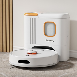 Robot de nettoyage automatique intelligent Teendow compatible avec les animaux domestiques, aspirateur robotisé intelligent pour la maison, application Tuya - Product Image 1