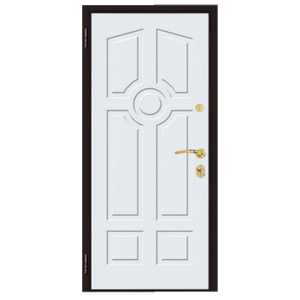 Puerta principal a prueba de ladrones de calidad de exportación TECHTOP, puerta exterior blindada de acero de doble capa para los mercados europeos - Product Image 5