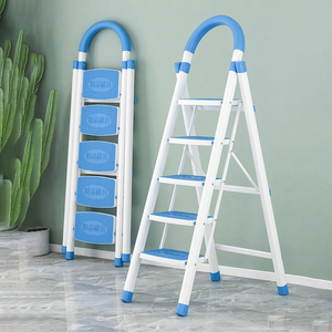 Hiện đại di động sắt nhà bếp U loại thép gấp thang 3/4/5/6 bước cho cầu thang & kho sử dụng - Product Image 1