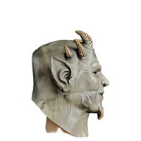 Sin of Pride hexagone démon masque réaliste Superbia pleine tête diable couvre-chef Halloween effrayant masque en Latex horreur Cosplay accessoires