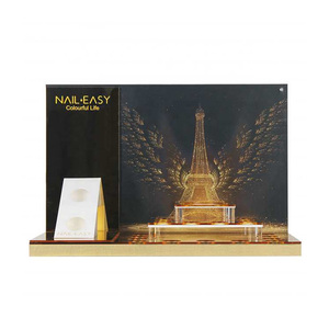 Expositor de Lujo Dorado con Espejo para Esmaltes de Uñas y Cosméticos - Product Image 2