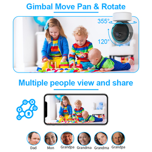 Caméra de <span class=keywords><strong>surveillance</strong></span> pour bébé et animaux de compagnie de qualité supérieure, FHD 1080P, Wifi, caméra IP sans fil, babyphone, caméra IP pour bébé - Product Image 3