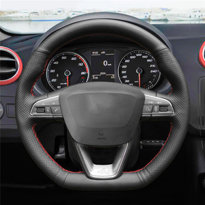 Envío de Fábrica: Funda de Volante de Fibra de Carbono para <span class=keywords><strong>Seat</strong></span> <span class=keywords><strong>Leon</strong></span> Cupra R, <span class=keywords><strong>Leon</strong></span> ST Cupra, <span class=keywords><strong>Leon</strong></span> ST Cupra, Ateca Cupra, Ateca Cupra <span class=keywords><strong>FR</strong></span> - Product Image 3