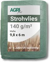AGRI Plus Straw Poison 9.8x6m Protection Stable Non-Tissée Sans Noeuds 140g/m Polypropylène Résistant à la Déchirure Résistant aux Intempéries à Long Terme