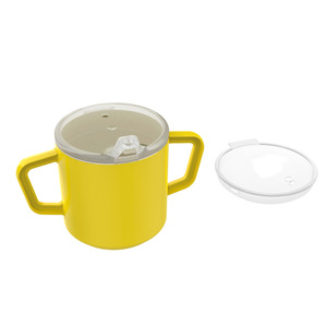Vasos <span class=keywords><strong>de</strong></span> plástico con dos asas Independence <span class=keywords><strong>de</strong></span> 240ml y 8oz personalizados con tapa - Product Image 2