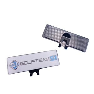 <b>Golf</b> Marker With Magnetic Metal Hat Clip Bright Nickel Iron Enamel Logo Customizable For <b>Golf</b> - Product Image 5