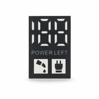 Pantalla LED de 7 Segmentos Personalizable Profesional para Afeitadoras, Módulo de Alimentación Izquierda, Indicador de Estado de Batería para Líneas de Afeitadoras Premium