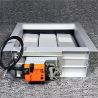 Régulateur de volume carré flexible en aluminium pour ventilation CVC, à volume réglable, économie d'énergie, garantie 1 an, montage au plafond