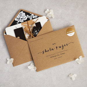 Enveloppes et cartes postales <span class=keywords><strong>de</strong></span> remerciement personnalisées <span class=keywords><strong>de</strong></span> luxe avec logo, papier <span class=keywords><strong>de</strong></span> qualité, impression offset - Product Image 4