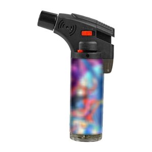 Gran oferta OEM/ODM encendedor de soplete inclinado con logotipos personalizados diseño de cartón recargable impermeable precio al por mayor embalaje de caja de exhibición - Product Image 6