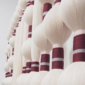โบฮีเมียนเชือกคอตตอนทอทำด้วยมือของแขวนตกแต่งผนังทรงกลมศิลปะ macrame ตกแต่งผนังบ้านผนังห้องนอน