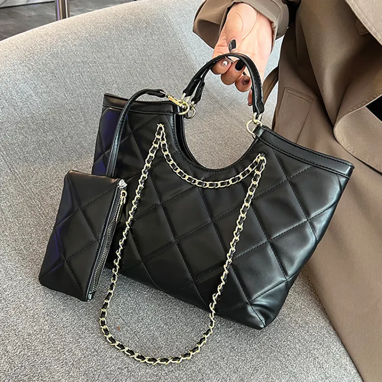 Wholesale Luxury Main Femme Cross Bags Tote Woman's Shoulder Female Bag PU Leather Crossbody Handbag For Ladies