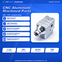 Entretoise d'espacement en aluminium personnalisée 6061 6063 7075, tolérance de 0,01 mm, alésage et ébavurage, légère, pour pièce d'effector final de cobot