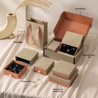 Boîte de rangement pour bijoux en gros, texture brique, effet ciel et terre, pour bagues, boucles d'oreilles, colliers, emballage type tiroir