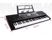 Vente directe usine – Clavier de piano électronique 61 touches pour adultes et enfants, performance professionnelle, 128 rythmes, 128 sons, 8