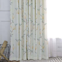 Innermor Luxueux Rideaux Naturels Brodés pour Chambre et Salon Rideaux de Fenêtre Personnalisables Décor à la Maison