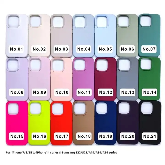 Premium Real Liquid Silicone Mobile Phone Case Ultra Elastic Protective Case Microfiber Back Cover for iPhone 15 14 13 12 11 XS