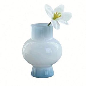 Jarrón de Vidrio de Lujo para Decoración de Arreglos Florales en la Sala de Estar, Estilo Artístico de Mediados de la Antigüedad - Product Image 4
