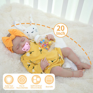 Muñeca Bebé <span class=keywords><strong>Reborn</strong></span> Realista Lifereborn de 20 Pulgadas con <span class=keywords><strong>Ojos</strong></span> <span class=keywords><strong>Cerrados</strong></span>, Muñeco Recién Nacido para Jugar y Regalar - Product Image 3