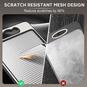 Planche à découper double face en paille de blé avec aiguiseur intégré, en acier inoxydable, pour viande et décongélation - Product Image 4