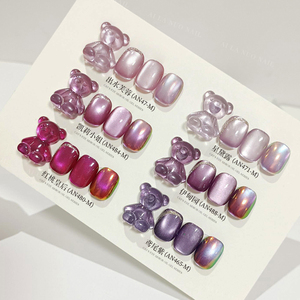 MIMAGPIE Factory Price Free Samples Magnetic Nickel Free Lotus Cateye Gel Nails 15ml Nail TPo/ HEMA Free Professional Gel Polish - Product Image 1