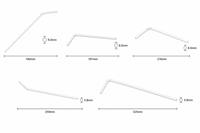 Paille à boire flexible en PP blanc 259 mm x 5,8 mm, jetable, pliable, type soufflet, paille géante pour boissons, qualité alimentaire