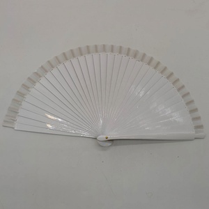 พัดไม้ขนาด23ซม. สำหรับงานเต้นรำของขวัญแต่งงานพัดพับได้ - Product Image 5