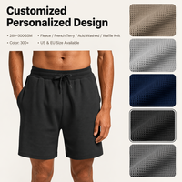 Pantalones Cortos Sublimados de Moda para Hombre, Transpirables, con Cintura Elástica, que Absorben la Humedad, con Logotipo Personalizado, Pantalones Cortos de Senderismo con Bolsillos