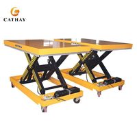 Table élévatrice hydraulique Cathaylift robuste certifiée CE ISO, plateforme personnalisable, conception portable pour atelier et entrepôt