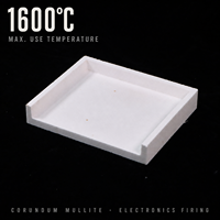 Plateau réfractaire en Corindon-Mullite pour fours industriels, haute réfractarité (1770°C~2000°C), service de découpe sur mesure