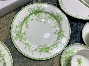 Nuevo Producto: Juego de Vajilla de Porcelana Fina Europea de Lujo, 41 Piezas, Color Verde - Product Image 6