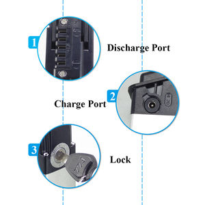 Cargador de batería de bicicleta eléctrica plegable de 36V 10.4Ah 12Ah 14Ah para <span class=keywords><strong>HIPER</strong></span> ENGINE BX640 BF214 bicicleta eléctrica 450W 550W motores 20A BMS - Product Image 6