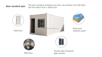 Maison conteneur portable moderne et respirante, sur mesure pour usine, pour bâtiment de bureaux, avec garantie d'un an