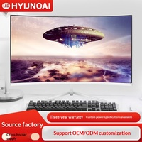 Monitor LCD Komersial 32 inci 165Hz Panel ASV, Dapat Dipasang di Dinding untuk Gaming