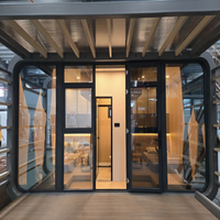 Capsule spatiale préfabriquée extensible pour appartement et villa, structure en acier léger, installation rapide