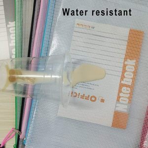 A4 Zip Wallets and <strong>Ziplock</strong> <strong>Bags</strong> Plastic Mesh <strong>Document</strong> <strong>File</strong> Folders for Supermarket Use with Screen Printing Surface Handling - Product Image 5