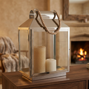 Handmade Stainless Steel Candle Lanterns Clear Glass Geometric Lanterns Stainless Steel <b>Floor</b> Lanterns Table Lanterns DLS-010 - Product Image 3