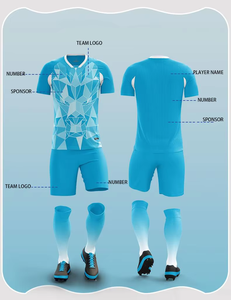 2025 setelan latihan olahraga kustom uniseks, kaus sublimasi cetak, Jersey sepak bola, potongan otomatis desain kustom sepak bola - Product Image 1