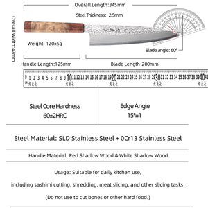 <span class=keywords><strong>Cuchillos</strong></span> <span class=keywords><strong>de</strong></span> <span class=keywords><strong>Cocina</strong></span> <span class=keywords><strong>Japoneses</strong></span> <span class=keywords><strong>de</strong></span> Acero SLD Japonés <span class=keywords><strong>de</strong></span> Primera Calidad, 8 Pulgadas, Mango Ergonómico <span class=keywords><strong>de</strong></span> Madera, Cuchillo <span class=keywords><strong>de</strong></span> Chef Kiritsuke <span class=keywords><strong>de</strong></span> Alta Calidad - Product Image 6