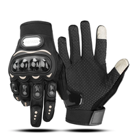 Gants de moto respirants à doigts entiers antidérapants pour hommes et femmes