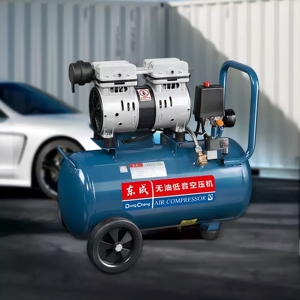 Безмасляный малошумный воздушный компрессор DongCheng Q1E-FF-1608L, поршневой насос OEM, 220В, 550Вт для пневмоинструментов - Product Image 2