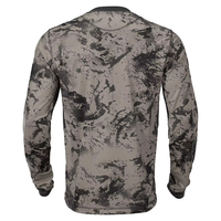 Vêtement de chasse pour homme de haute qualité sur mesure en gros, jersey 100% polyester, séchage rapide, sublimation, manches longues, chemise de chasse orange