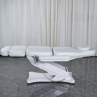 Salon de beauté blanc Chaise d'examen de beauté électrique Spa Beauté Lit de cils du visage Traitement Table de massage
