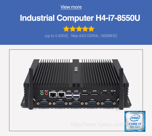 Mini Computadora Industrial sin Ventilador, CPU I7-8550U, 8 <span class=keywords><strong>USB</strong></span>, 6COM, 2 LAN, DDR4 hasta 64 GB, Win10/11 - Product Image 1