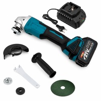Meuleuse d'angle industrielle sans fil 21V à moteur sans balais 6500 tr/min 125mm robuste pour la découpe de barres d'armature sur les chantiers de construction